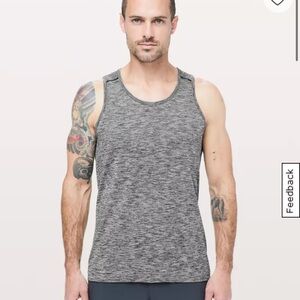 Lululemon Men's Metal Vent Surge Tank Top Heathered Gray Size Large